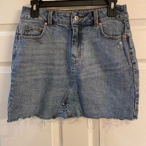 Wild Fable, Distressed Denim Skirt, Size 6